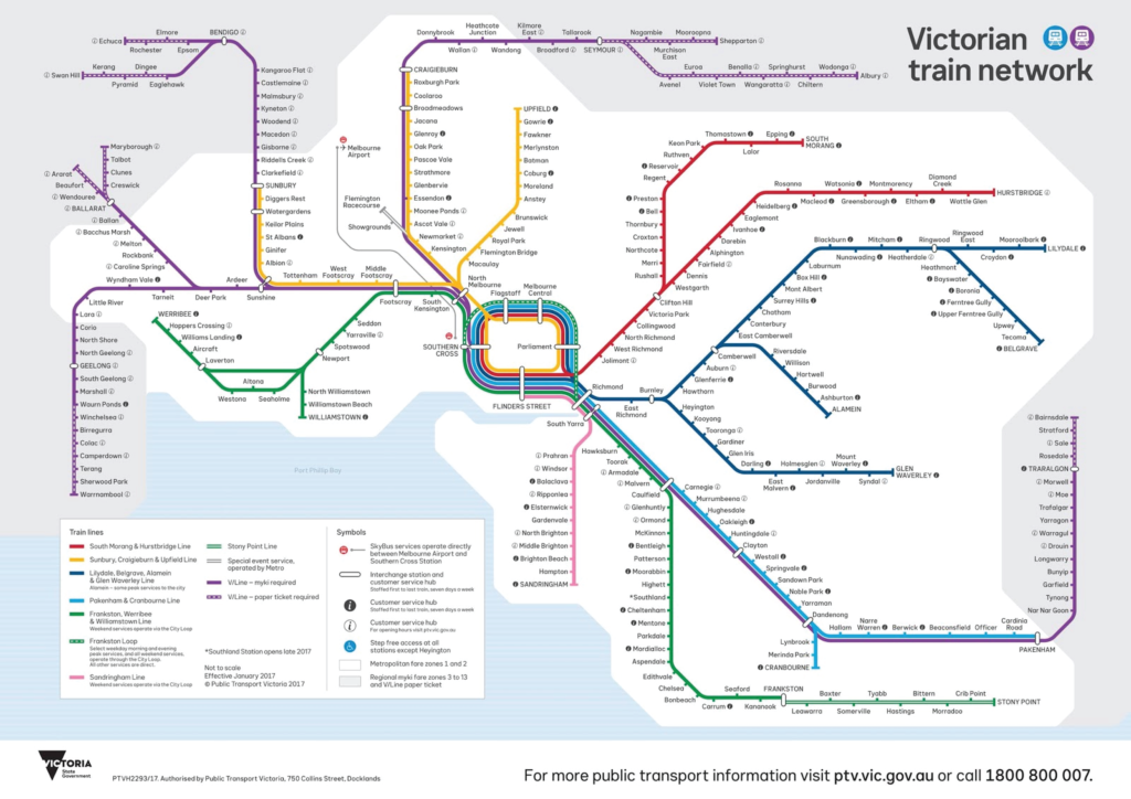 Public Transport Victoria, Australia, Aussie route